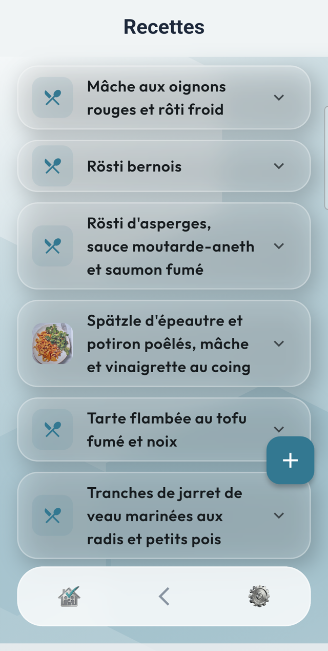 Recettes dans Fam2Do
