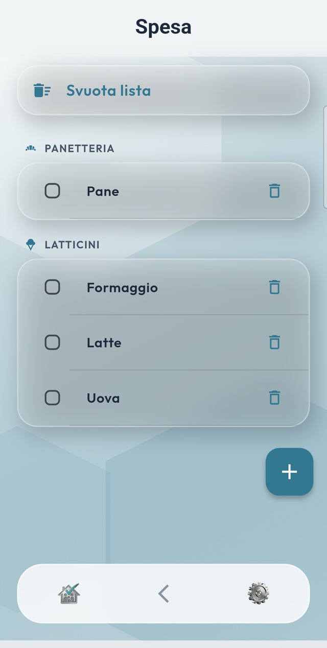Lista della spesa condivisa in Fam2Do